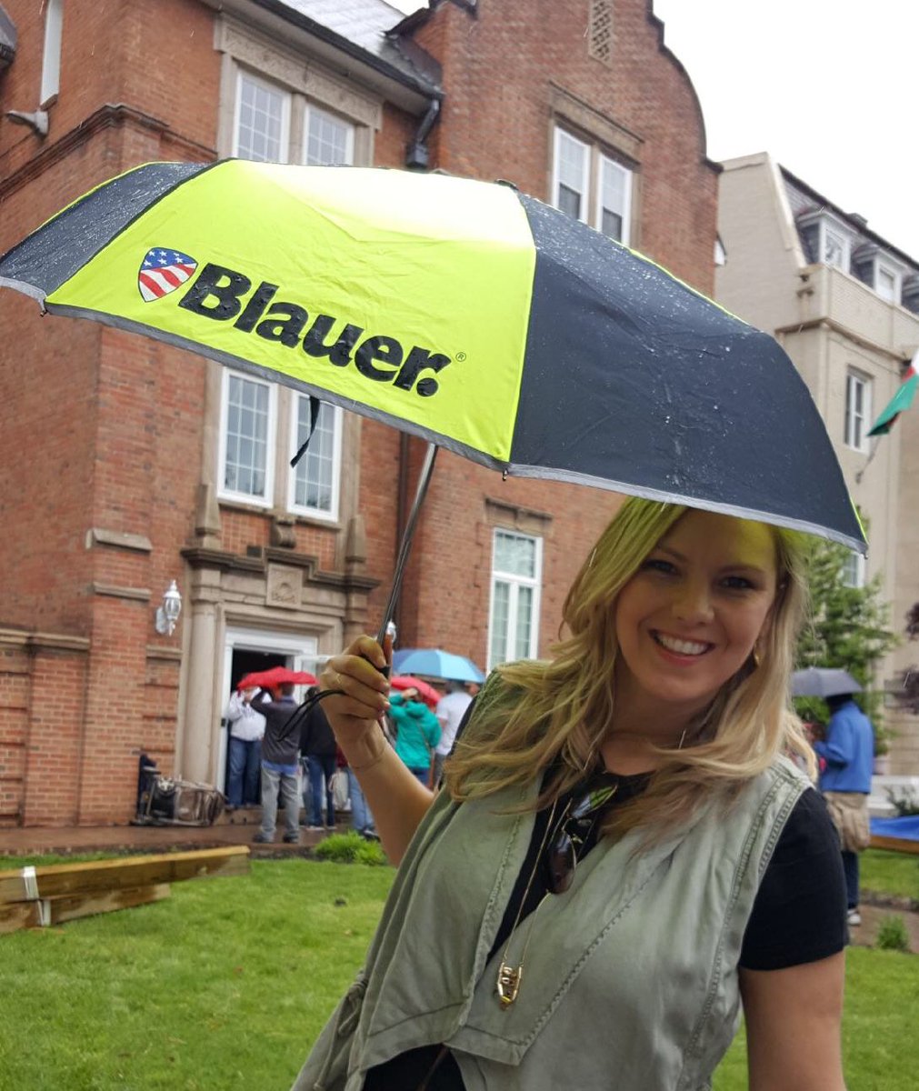 Rocking the @blauermfg gear at the #embassytour in DC. Thank you <a href="/billyblauer/">Billy Blauer</a>