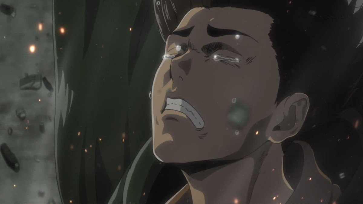 きりん Twitterissa こんなのみたら泣かされます エレンの涙にやられ その後のこの2人にもやられました ほんとにいまは涙が止まらない でもライナーとベルトルトは今まで通り大好きです たとえ裏切り者だとしても Shingeki