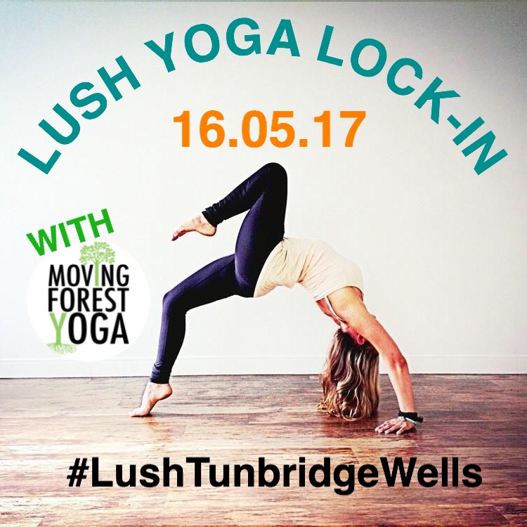 Please tweet us if you are interested! (18+) The price is £20 pp and that includes a lovely yoga lesson, lush pamper and some lush goodies!