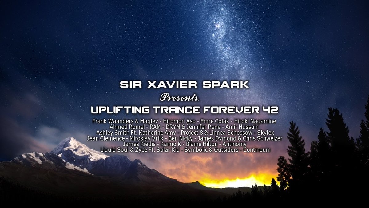 SirXavierSpark's tweet photo. #UTF42 is Uplifting Trance Forever 42 (06-05-17)
#Trancefamily #Uplifting #Vocal #Energy #Tech #Psy-Trance
in:https://t.co/2g649RYL5t https://t.co/d3HNbIAy48
