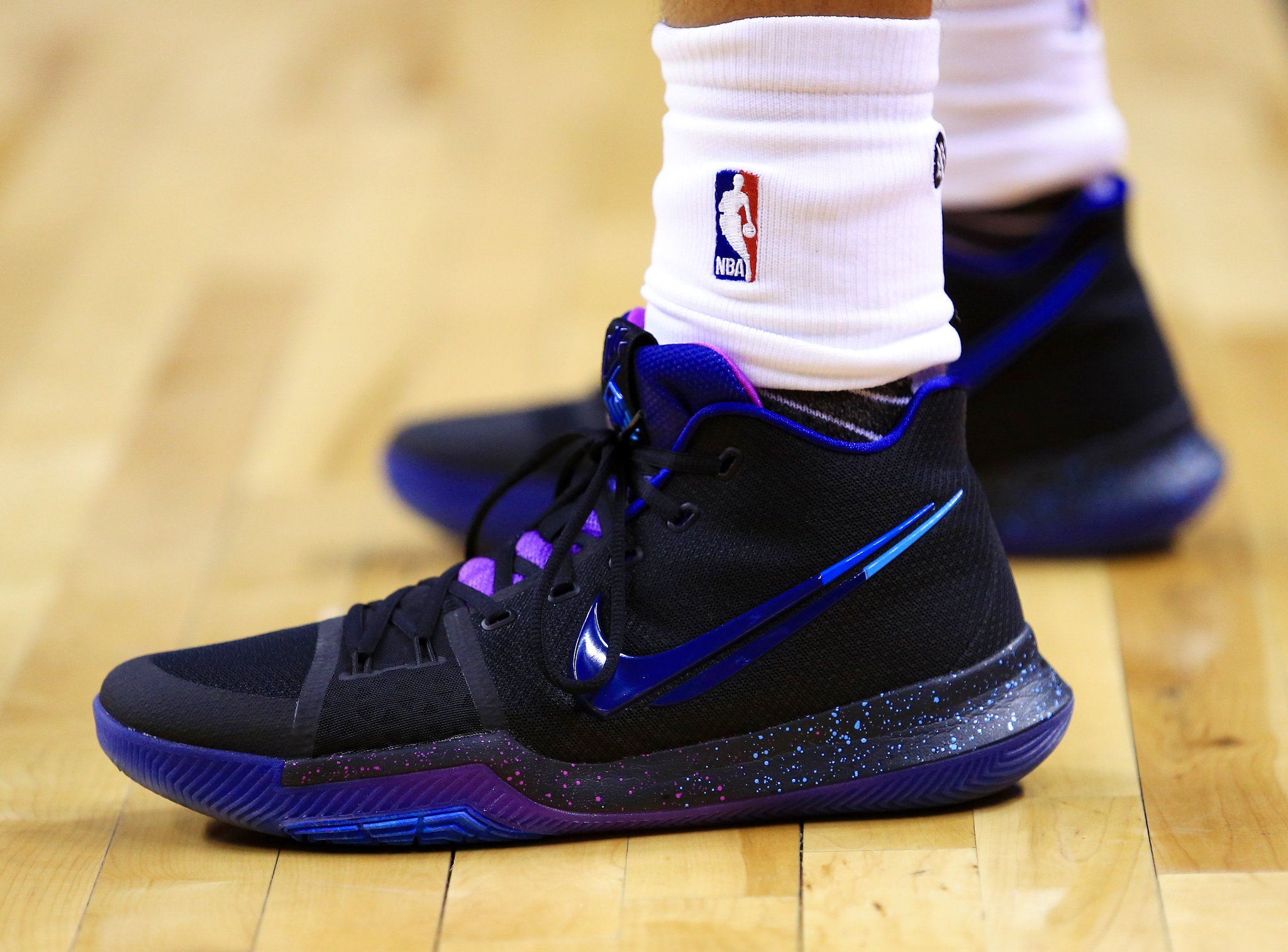 B R Kicks on X Deron Williams in the Nike Kyrie 3 Flip The Switch vs. Toronto DefendTheLand https t CYGOQ5cgar X