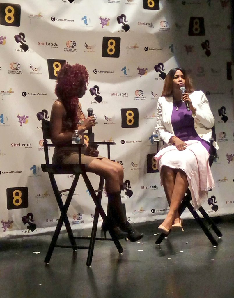 FlyTechnista's tweet photo. SheChat conversation with the legendary @Suncera "if you can read, you can do it!" 💎 hosted by @empress_lanice. #SheTekConference https://t.co/rflvG8RLt5