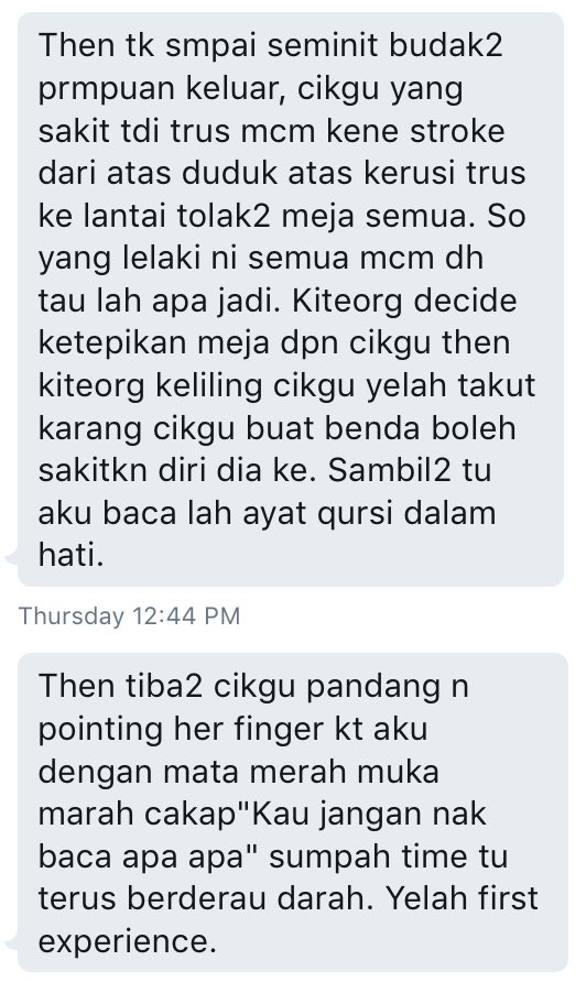 س ي ف On Twitter Ini Pengalaman Orang Lain Yang Diganggu Kat Matriks Ni Matrikulasi Https T Co Uli8l6gwmn Twitter