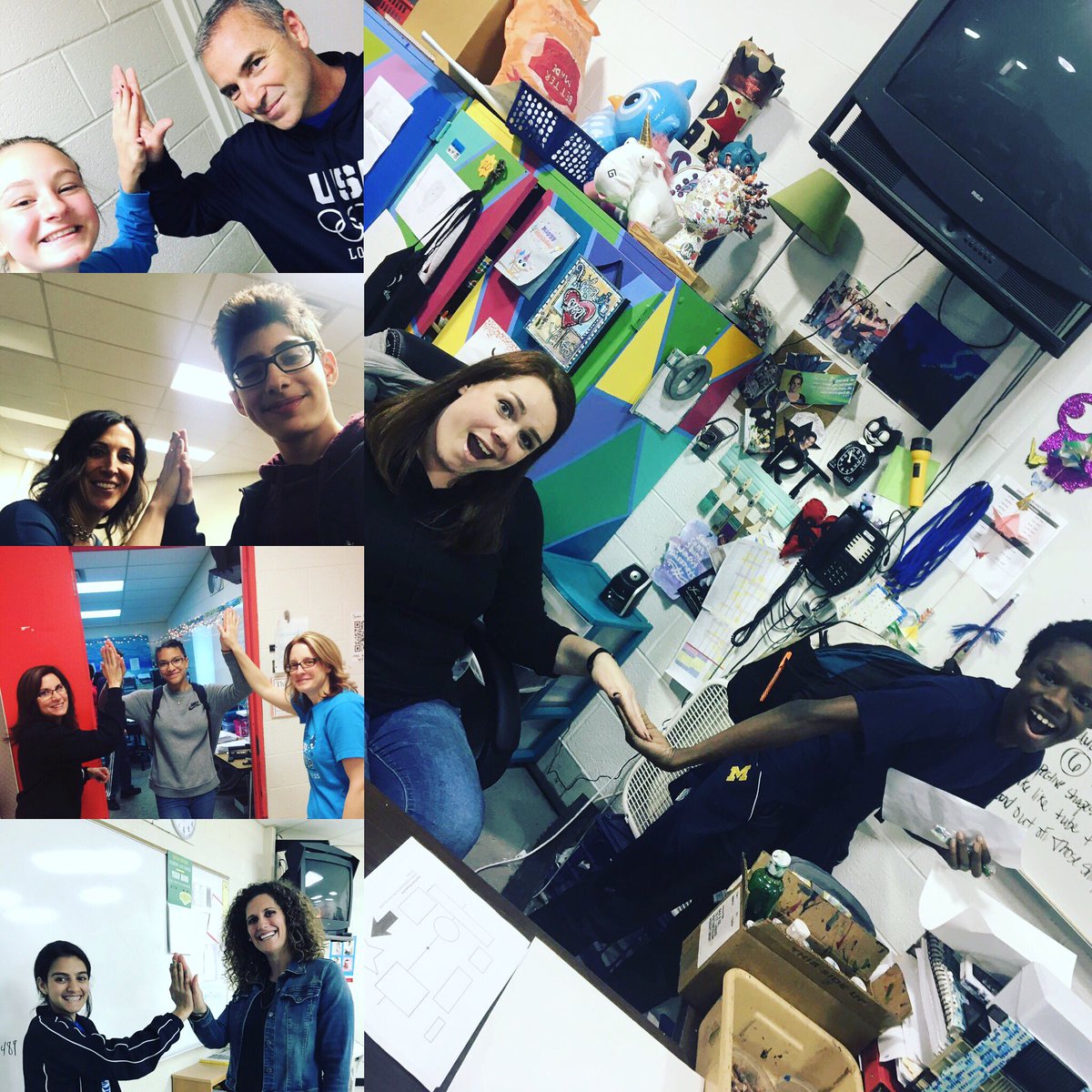CliffSnitgen's tweet photo. A few more highlights from High-Five Friday! #djhweb2016 #teacherappreciationweek2017 https://t.co/t3vrGwg29H