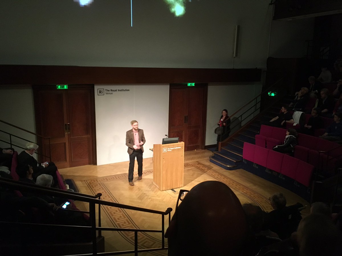 a_hutty's tweet photo. @DrChrisBridges talking future of space missions at @Ri_Science for @BIS_spaceflight #rocket17 https://t.co/RTcynD5lEk