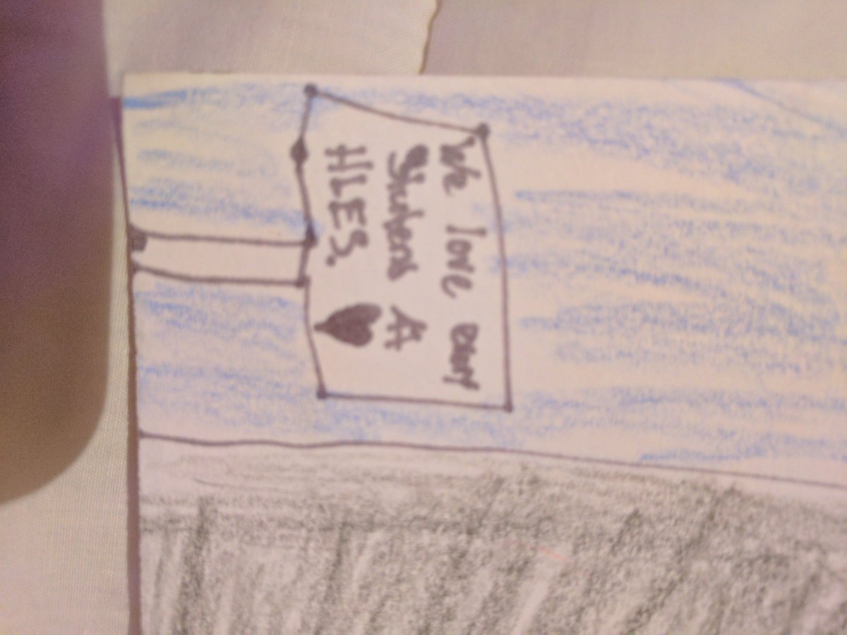 RachaelLemaster's tweet photo. Sign says "We love every student at HLES". My sweet 4th grader drew this last night ππ #HLEInspire @HighlandLakesEl https://t.co/41Fz0bUzJK