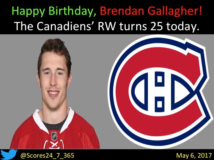  happy birthday Brendan Gallagher! 