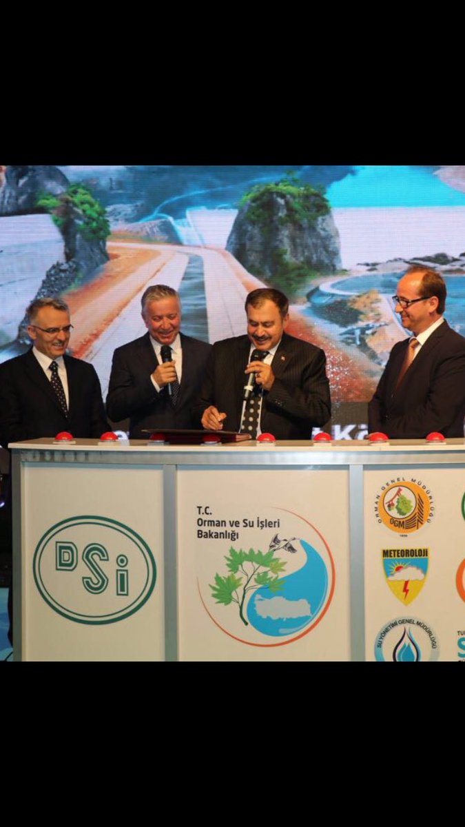 Sayın Bakanımız Prof.Dr.Veysel Eroğlu ve Sayın Maliye Bakanı Naci Ağbal ve Bl.Md Oğuz Kasap ile birlikte Kırklartepe Barajı temel açılışı