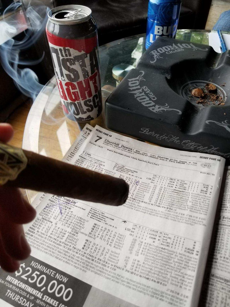 17thStateBrewCo's tweet photo. Handicapping the derby with a lovely #17thstate.   #DerbyDay #kentuckyderby #Kentuckyderby143 https://t.co/ZFphN7Pp2l