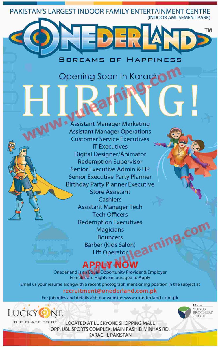 KarachiEvents's tweet photo. Jobs in LuckyOne Mall Karachi #KarachiJobs #JobsinKarachi https://t.co/BoOVq4AKNQ