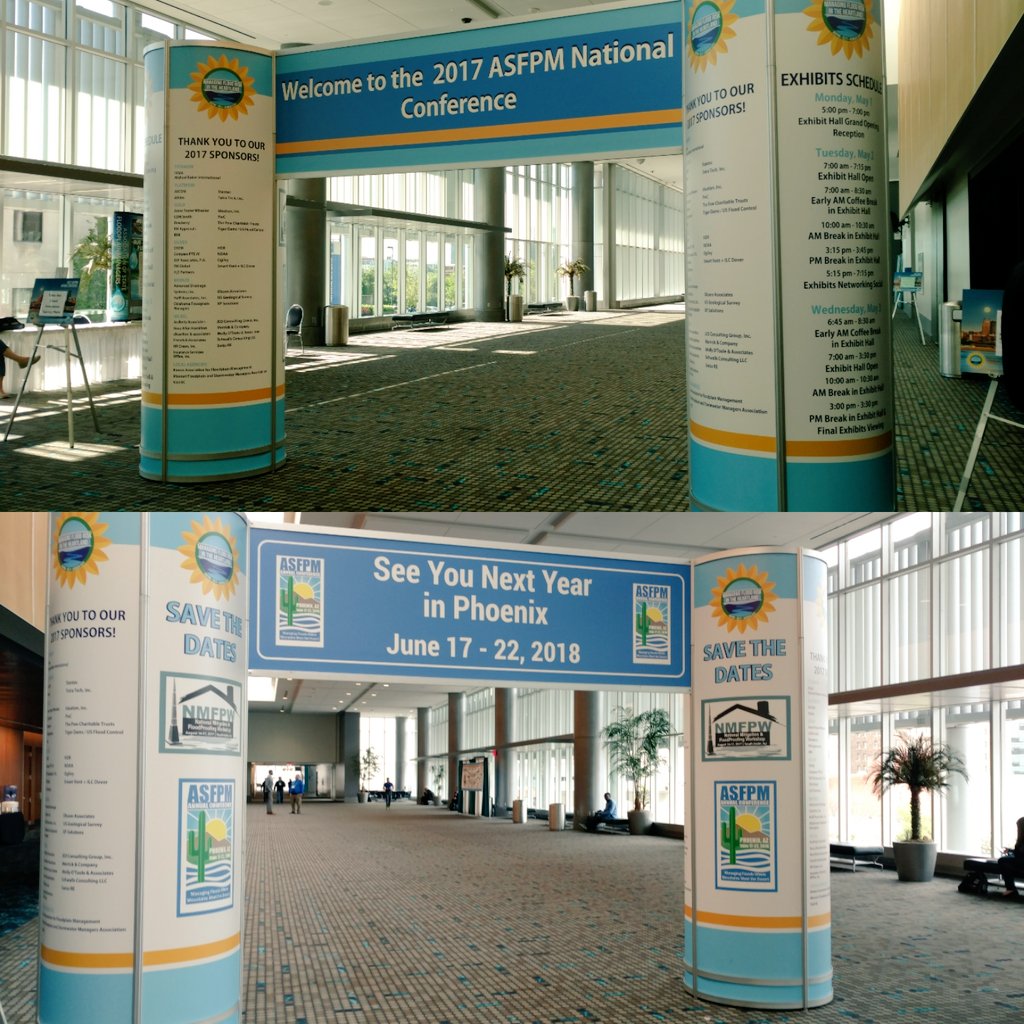 timmer_rebecca's tweet photo. Thank you #ASFPM2017 & Kansas City Hosts! Great Conference, sweet people, tasty BBQ. We hope you'll all join us for #ASFPM2018 in Phoenix! https://t.co/mSBVMDqJZJ