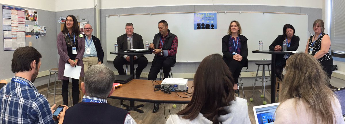 STEAMcentric's tweet image. #brightfutures2017 WS 1 panel @DrGaryWaddell @kcator Dr. John Baker @RWCSchools et al - *powerful* uses of #techforlearning @SMCOEtweet