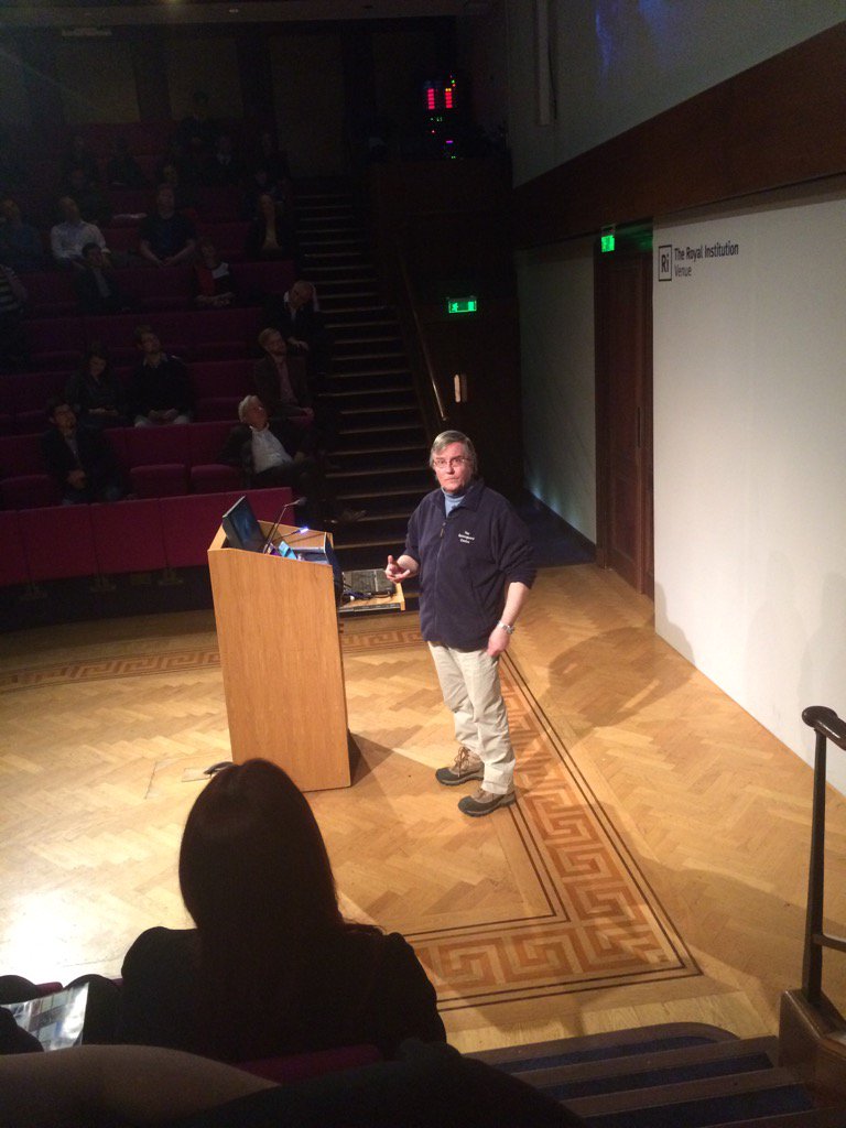 BIS_spaceflight's tweet photo. Our last speaker @Spaceguard Director Jay Tate: "We're Doomed! Or Are We?"
#Rocket17 #asteroid #comet strike https://t.co/JYyaDzJhe7