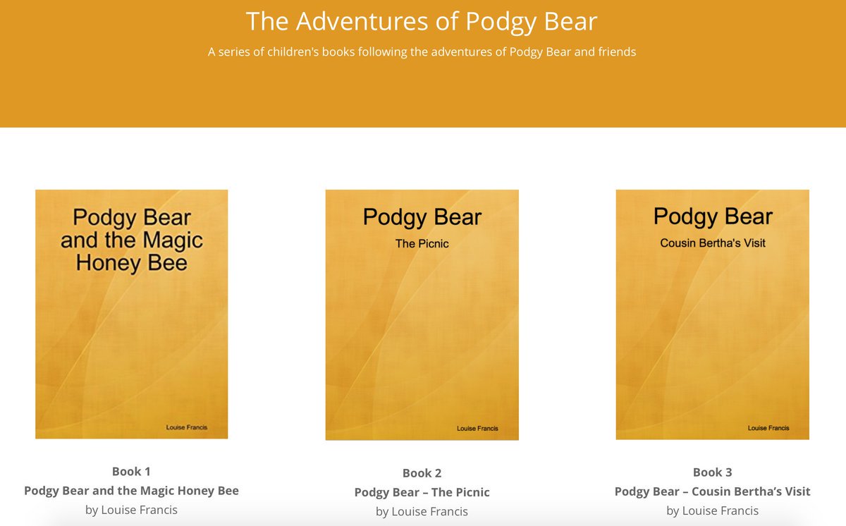tomgbarrett's tweet photo. Podgy Bear Adventure Stories Books One, Two and Three are now available at all... https://t.co/54dKvikpgC by #SherryInk via @c0nvey https://t.co/3xt6V7bttG