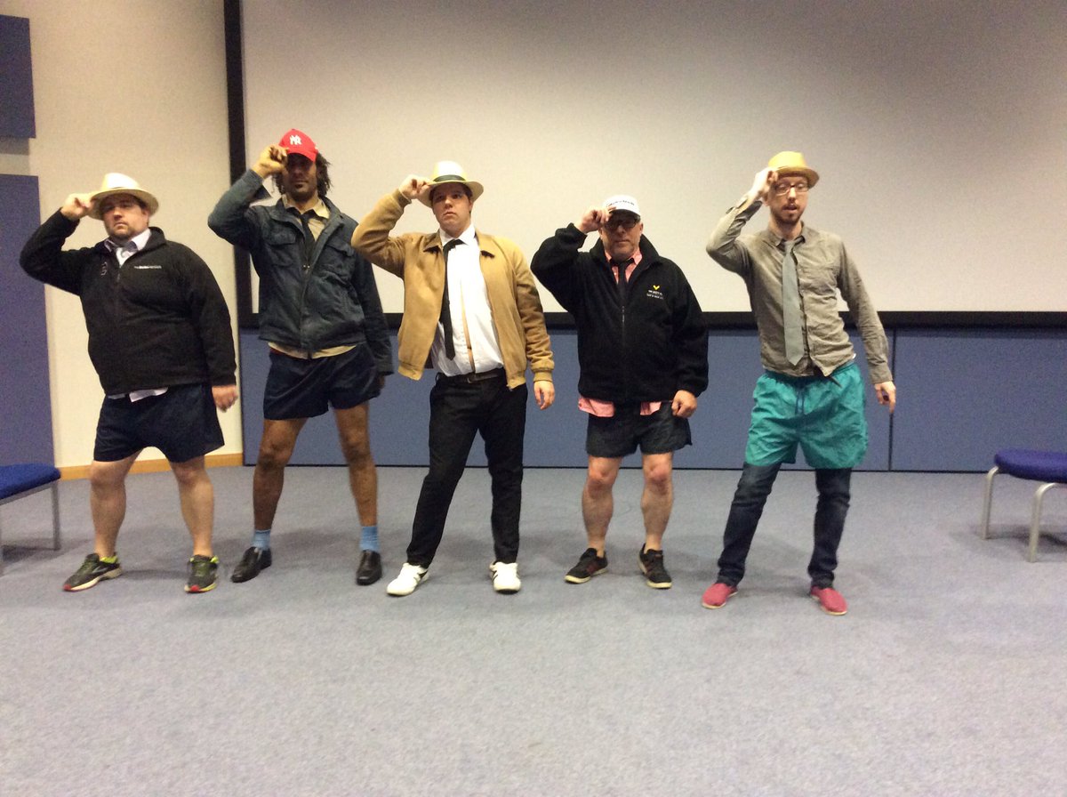 wearelaos's tweet photo. Boys boys boys......... you can leave your hats on! #thefullmonty #musical #leeds #cityvarieties #LetItGo https://t.co/YKKcP2OaPb