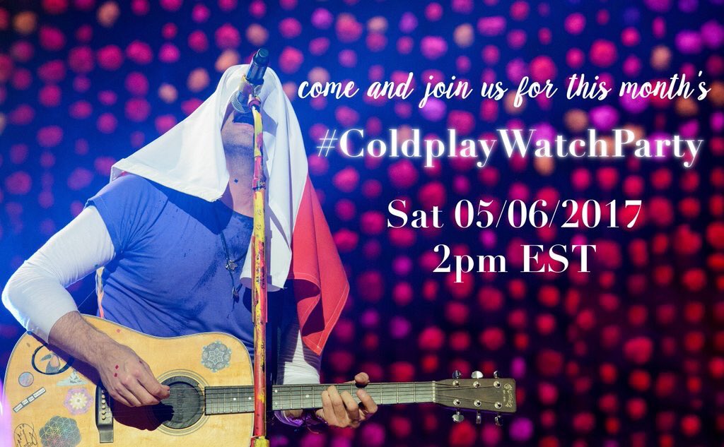 ColdplayParty's tweet image. Coldplayers time to click the link &amp;amp; start the #ColdplayWatchParty ! Join us by tweeting along &amp;amp; jammin to #Coldplay youtube.com/playlist?list=…