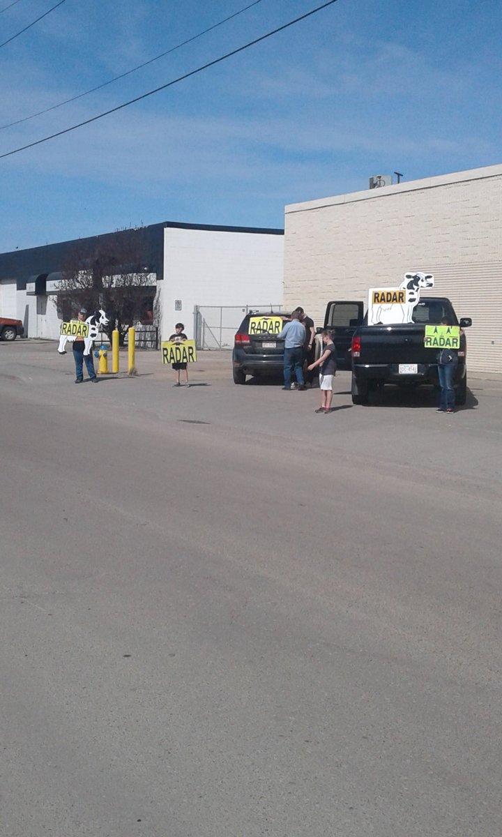 RobinRadar1's tweet photo. Alberta cash cows / Grande Prairie Cash cows milking a black cow on yellowhead Trail. https://t.co/KDUKO6HTLl