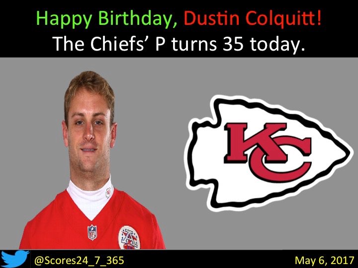  happy birthday Dustin Colquitt! 