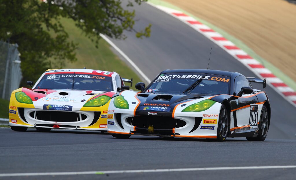 CRobertson55's tweet photo. Awesome! Simply awesome. Double Pole here at Brands Hatch. Not bad for our Euro GT4 debut. Car felt 👌🏻#weareginetta https://t.co/mgEhFBfQVo