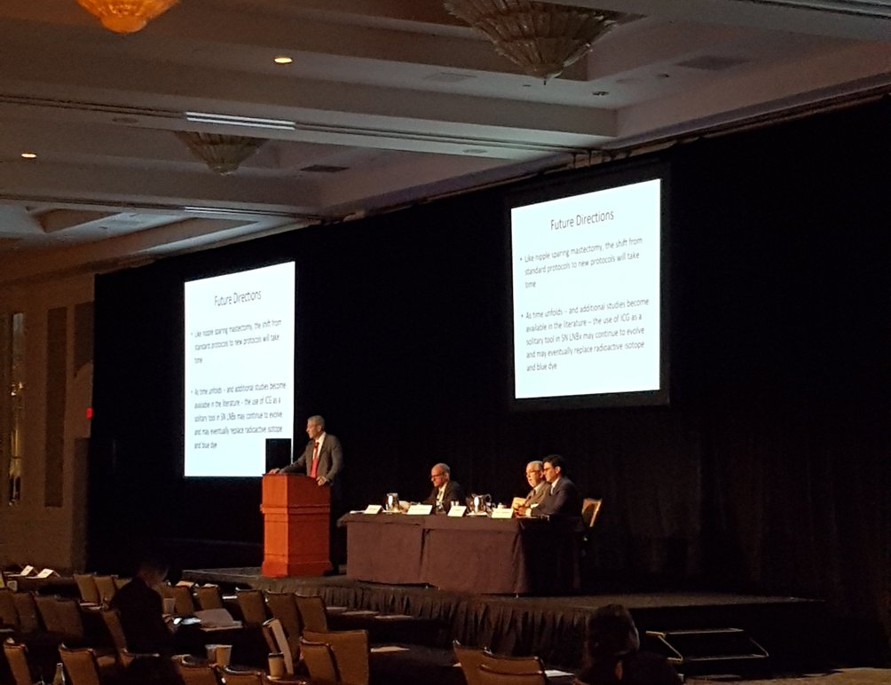 StrykerBreast's tweet image. Advantages of ICG?Eliminates radiation concerns,puts an end to unnecessary OR delays&amp;amp;is cost-effective,says Dr.Newman #iSPIES #BreastSurgery