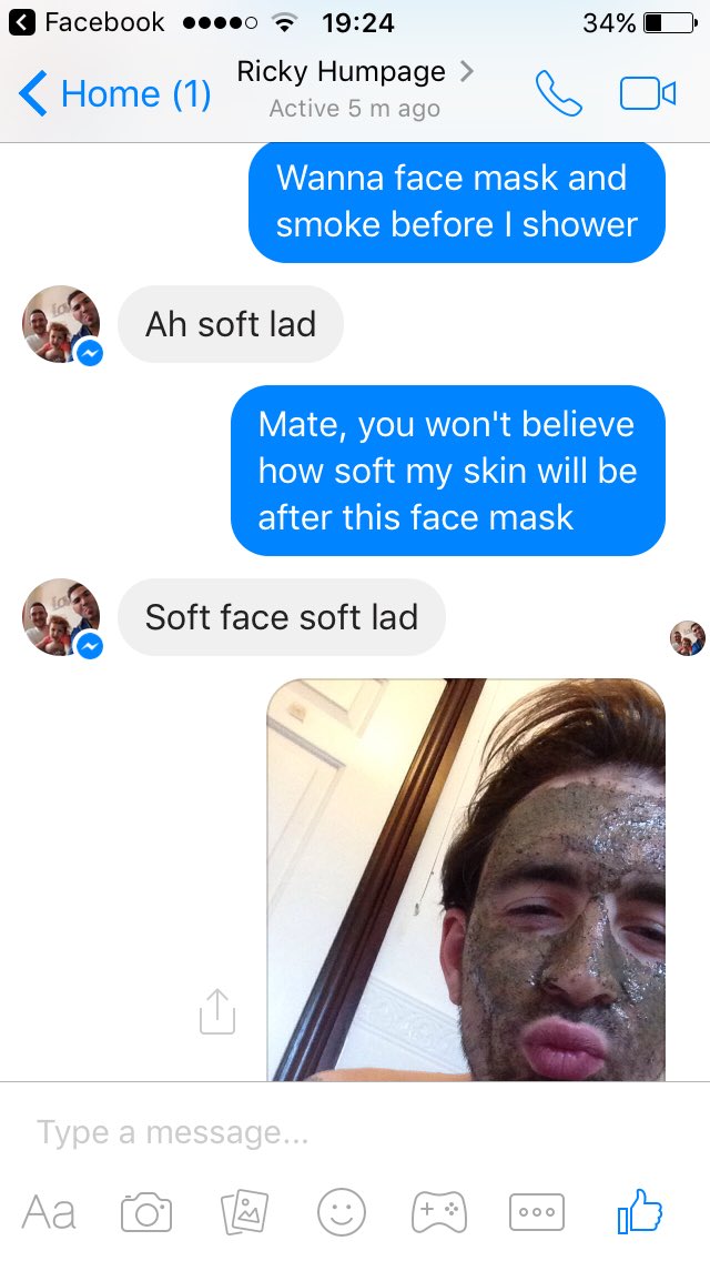 JamesToTheCraig's tweet photo. Lad bants innit #soft https://t.co/gXdMUDJORg