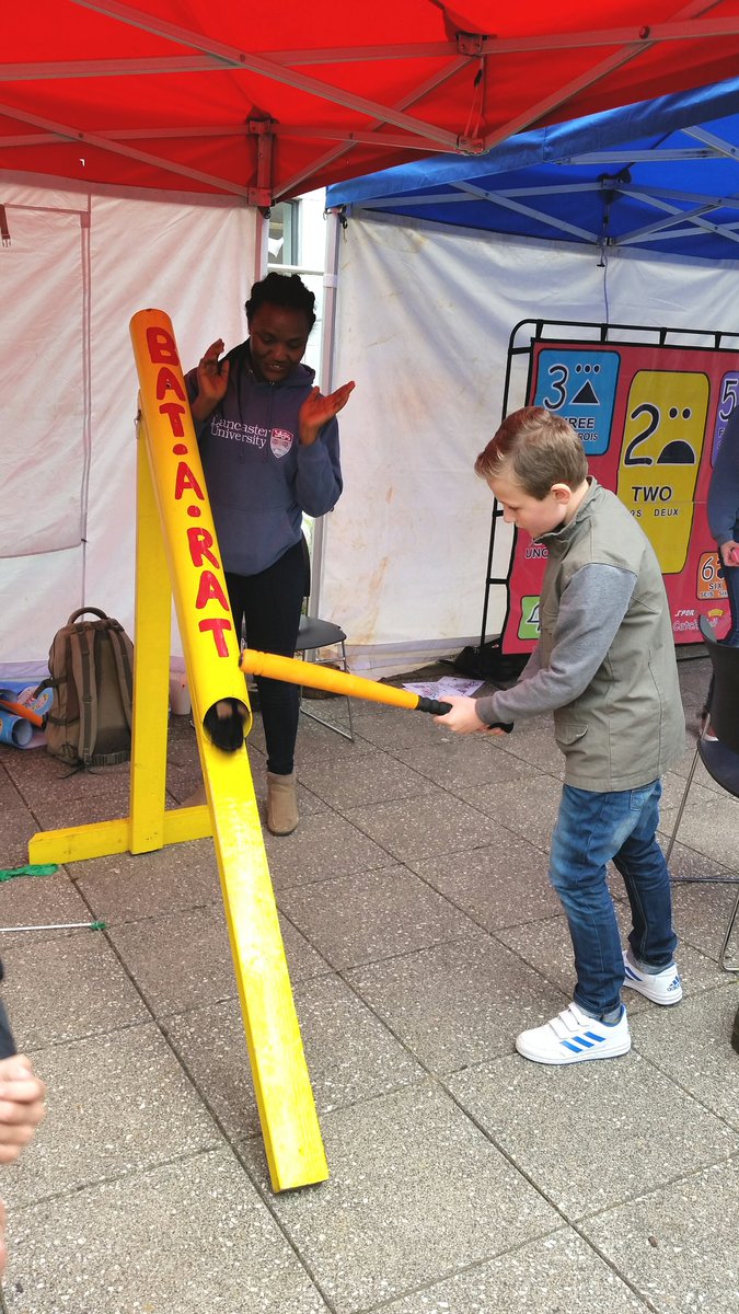 Dav1dThornton's tweet photo. Harrison concentrating using hand & eye coordination! @LancasterUni #LUCommunityDay https://t.co/X96nnrmR1g