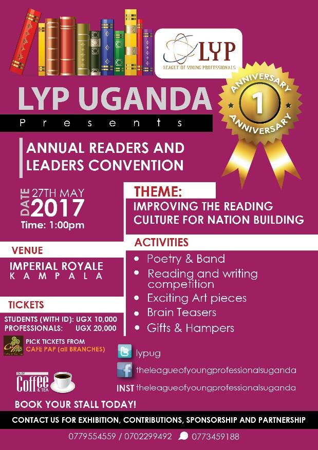 Mark your calendars...the #LYPUG Readers and Leaders Convention is here. 27th/May/2017 at Imperial Royale...
