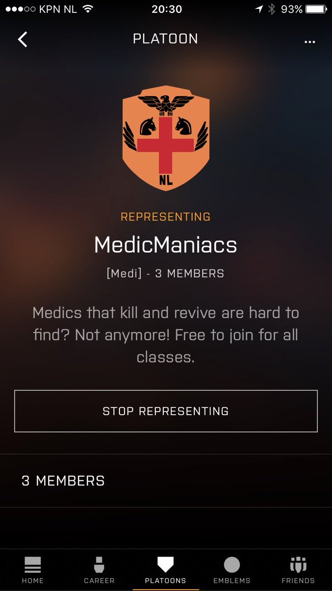 MediocreMedic_'s tweet photo. How about an RT? @Battlefield :-) looking for PS4 members. #platoons #battlefield1 #Battlefield #revive #medic #cavalry #MedicManiacs https://t.co/HvMGH8b3ug