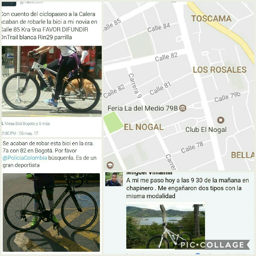 TadicJim's tweet image. Banda ladrones azotando Rosales
3 robos de bicis en 3 horas
Srs @EnriquePenalosa @DanielMejiaL @Bocarejo_JP su gestión PROBICI por favor!