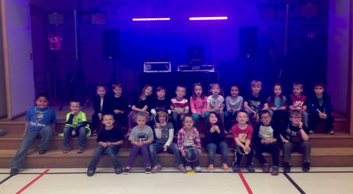 mrs_norland's tweet photo. Students that participated in the fundraiser were treated to a black light dance party. #apsdawson #apspride https://t.co/S6B35frUu0