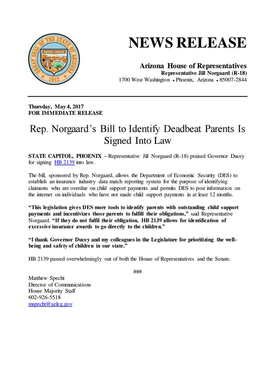 cindycasaus's tweet photo. Thank you Rep @JillNorgaard for sponsoring #HB2139 and Gov @dougducey for signing it into law! @AZLegReport @AZHouseGOP @ArizonaDES https://t.co/rUJtttzt9K