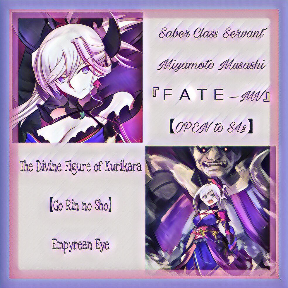 "Eh? The Musashi in this world is a man? And also a extremely famous? What a surprise!"