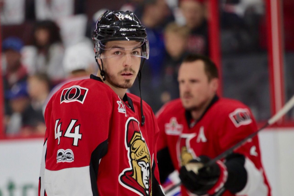 Senators's tweet photo. 5 goals in the past 3 games. 🍝 🍗 🧀 #ALLIN https://t.co/g8Xnig5W7J