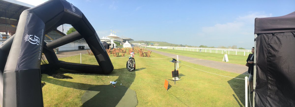 Great day at <a href="/Goodwood_Races/">Goodwood Racecourse</a> #growingthegame with <a href="/goodwood_golf/">Golf At Goodwood</a>