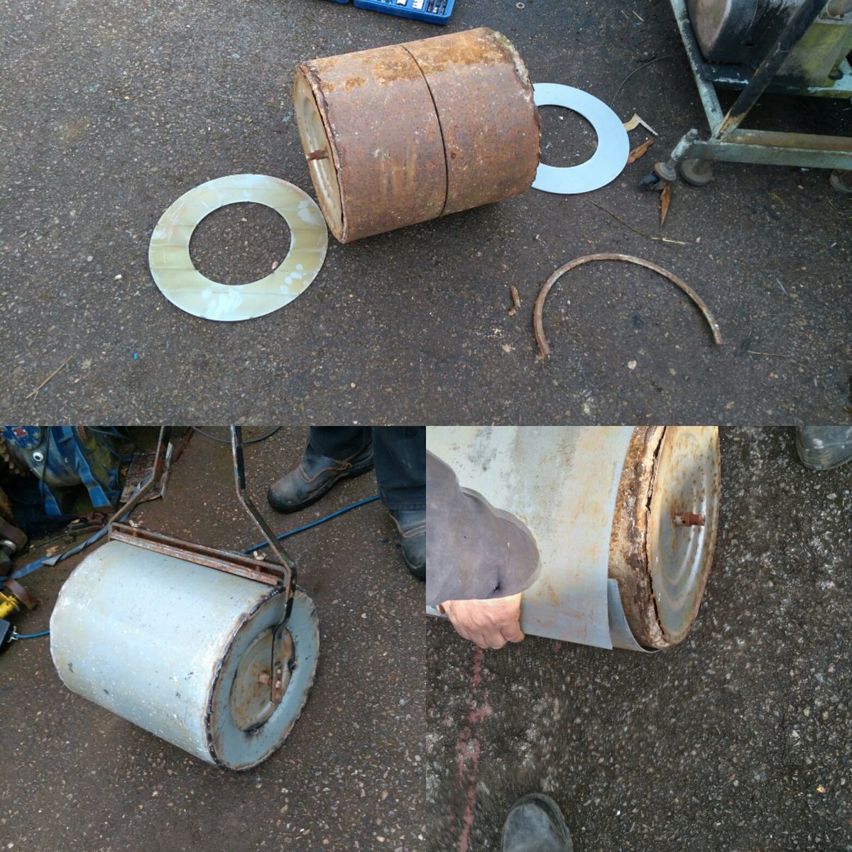 gittishamforge's tweet photo. Garden Roller repair and restoration https://t.co/dOJ5YiSDrk