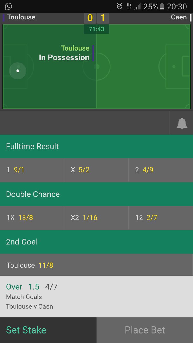 FootballBCT's tweet photo. ⚽⚽#INPLAY⚽⚽

⛦⛦ #Toulouse 

BET HERE ➡https://t.co/tJTgrc4wou https://t.co/Hj7NZfoXsz
