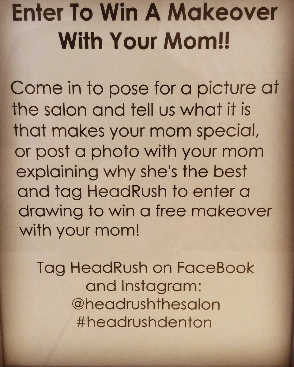 Celebrate your Mother's Day right!!