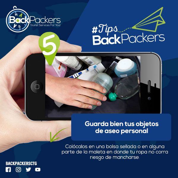 backpackersctg's tweet photo. #TipsBackpackers 📝📎
Guarda bien tus objetos de aseo personal.

#tips #backpacker #viajes #travel #viajero #trip #felizsabado #happysaturday https://t.co/8ZNyexdqL4