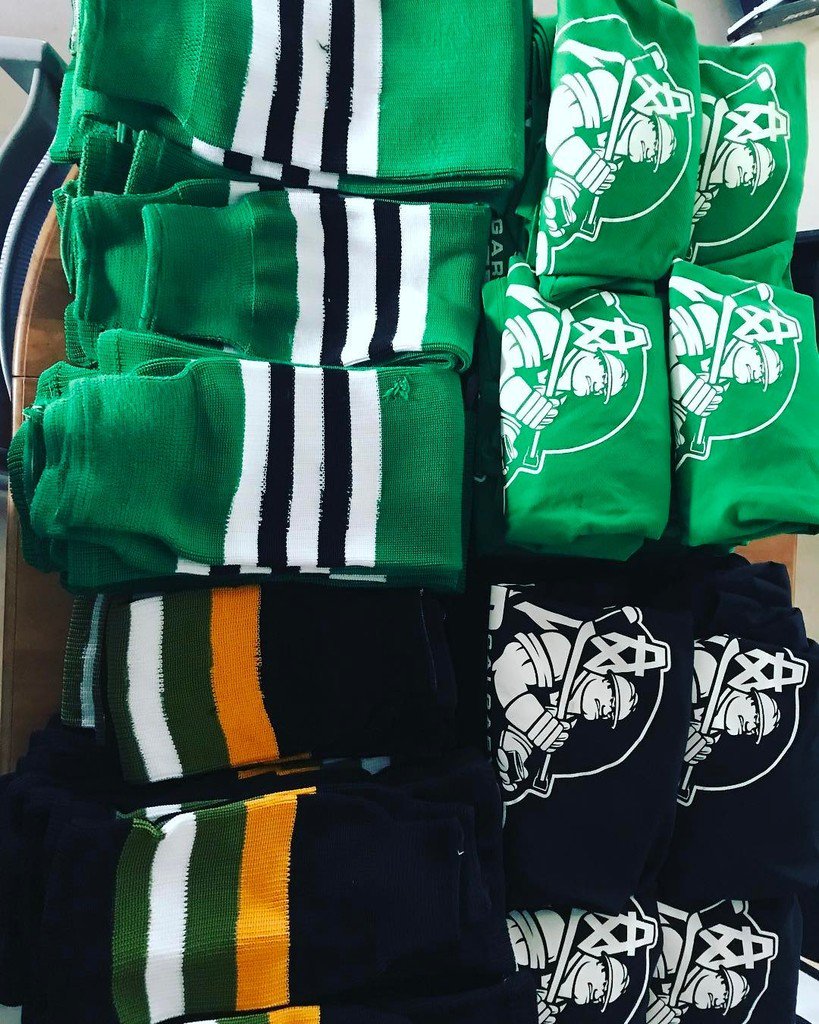 Jerseys and socks ready to go for Boston with mc hockey tours. Spring fling here we come !!! ift.tt/2pNA0Mm