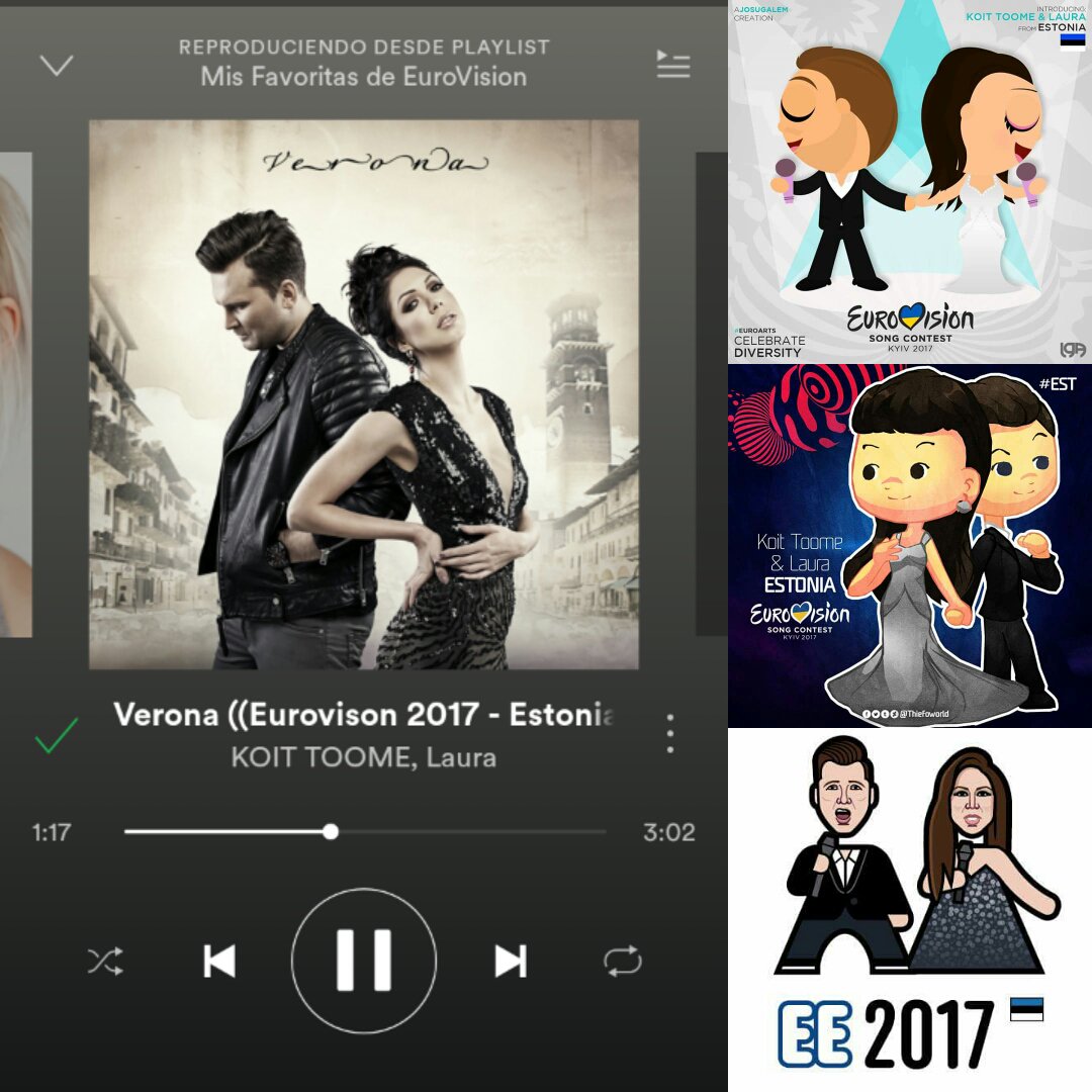 dadriango's tweet photo. I support #Estonia #KoitToomeAndLaura #Verona #Eestilaul2017 #Eurovision #JGADesing #Thiefoworld #Europops #CelebrateDiversity #ESC2017 😍🍀🇪🇪 https://t.co/28vutGJw6M