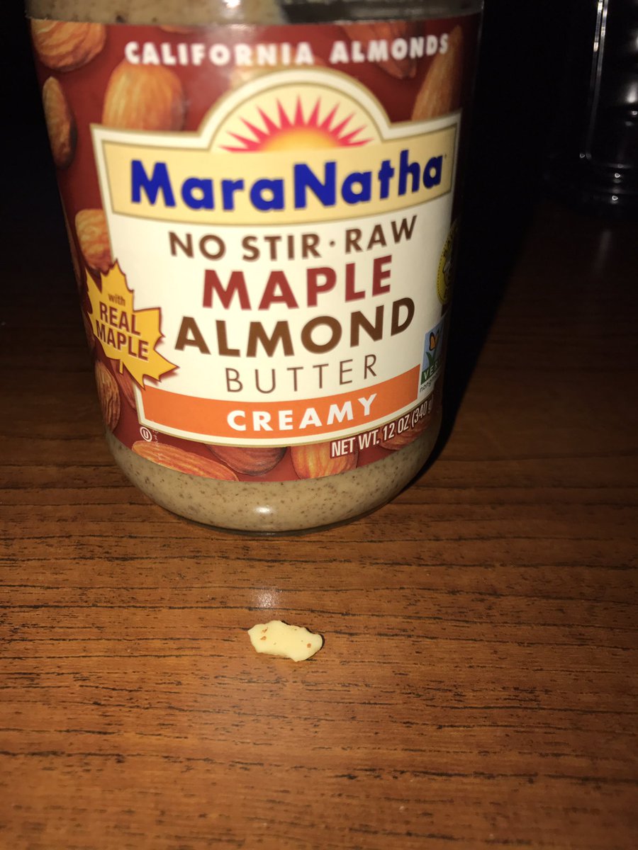 schroeder_DQ's tweet photo. @WeAreMaranatha what did I find in my almond butter?? https://t.co/85PPecoYGR