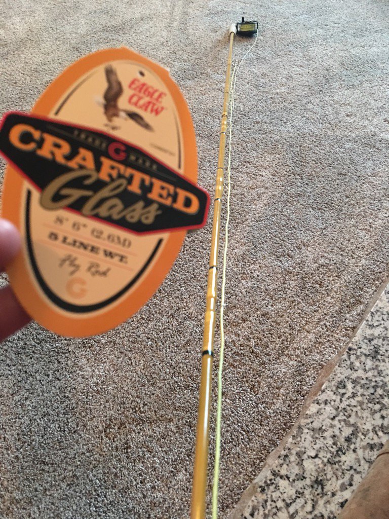 Looking forward to trying out this #glass #flyrod from <a href="/EagleClawFish/">Eagle Claw Fishing</a> #flyfishing