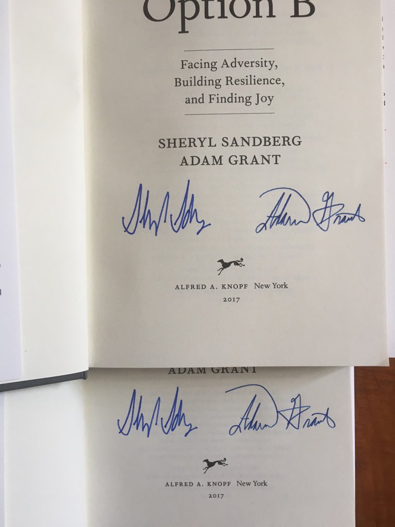 nicksautographs's tweet image. How deceitful and fraudulent. Do NOT buy any of @sherylsandberg book, Option B. Signatures are auto-penned. CC: @optionb @LeanInOrg #Fraud
