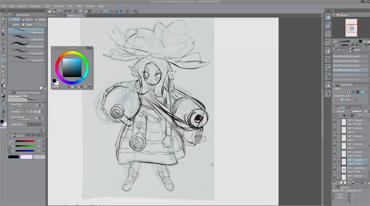sketchin a cutie 