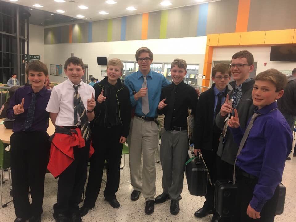 BurdickNRBand's tweet photo. OMEA Band Contest at Strongsville MS:  NRMS 8th Grade "1", NRMS 7th Purple "1", NRMS 7th Gold "2".  Congrats to all bands!#NRinspireGreat https://t.co/TB79q45SL1