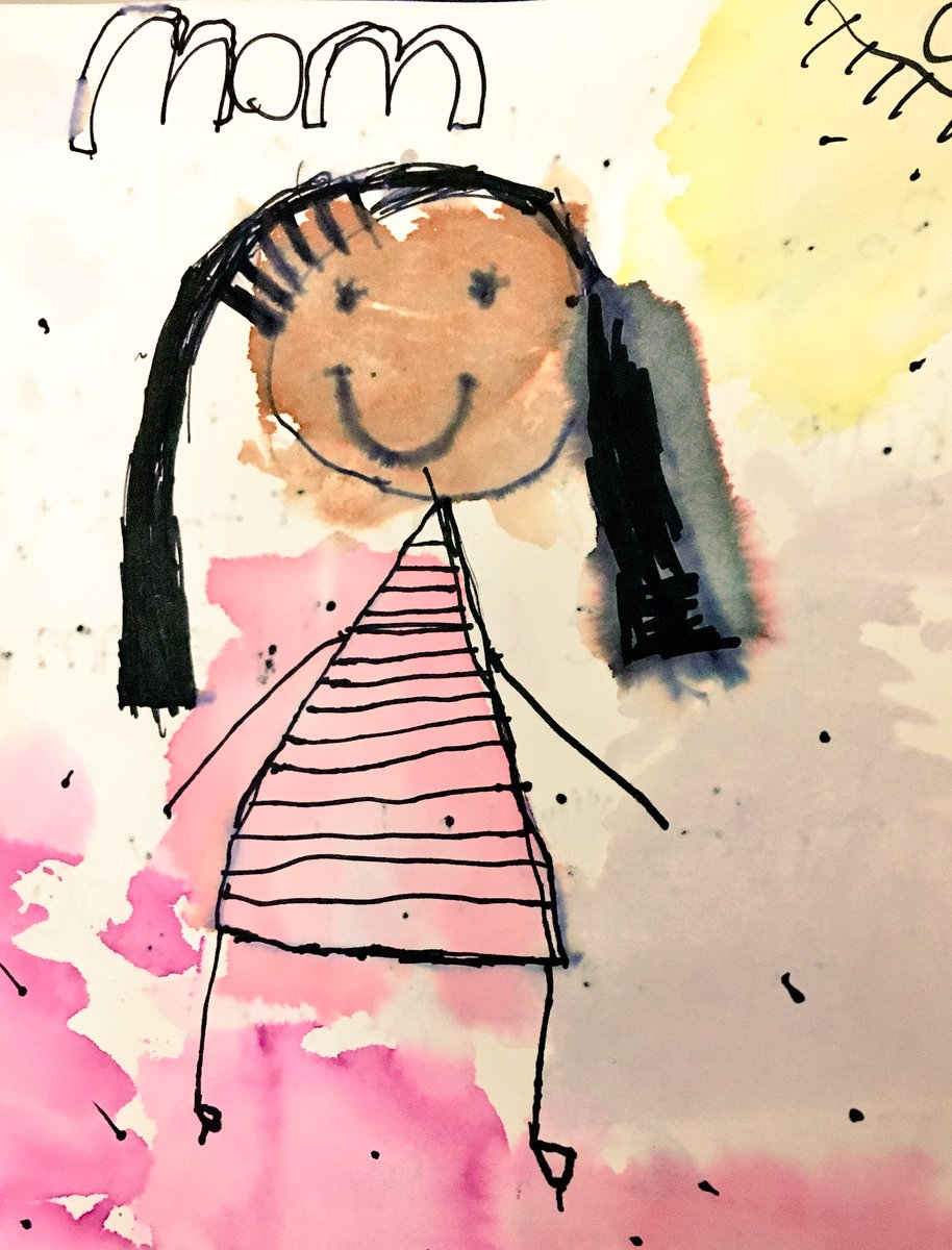 MelissaSeco's tweet photo. Mom line drawings  &amp; adding colour with #BleedingTissuePaper https://t.co/KYeL6vfbrP