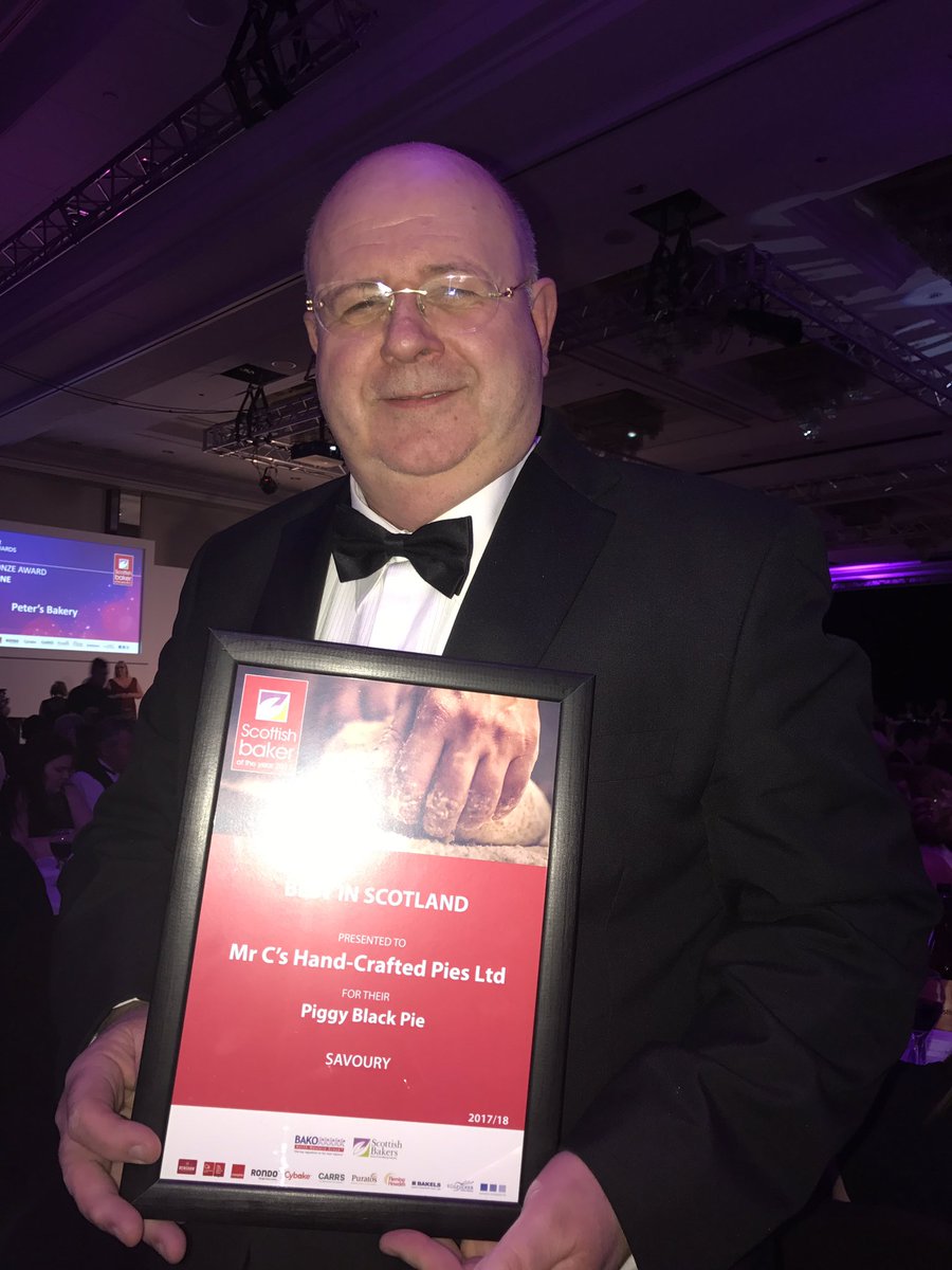eusebi_deli's tweet photo. @Mrcspies @ScottishBakers So Proud of this Man ! Just gone &amp; Won best in Scotland for savoury pie #piggyblackpie #handcrafted#toppie https://t.co/2nf5x4xlW0