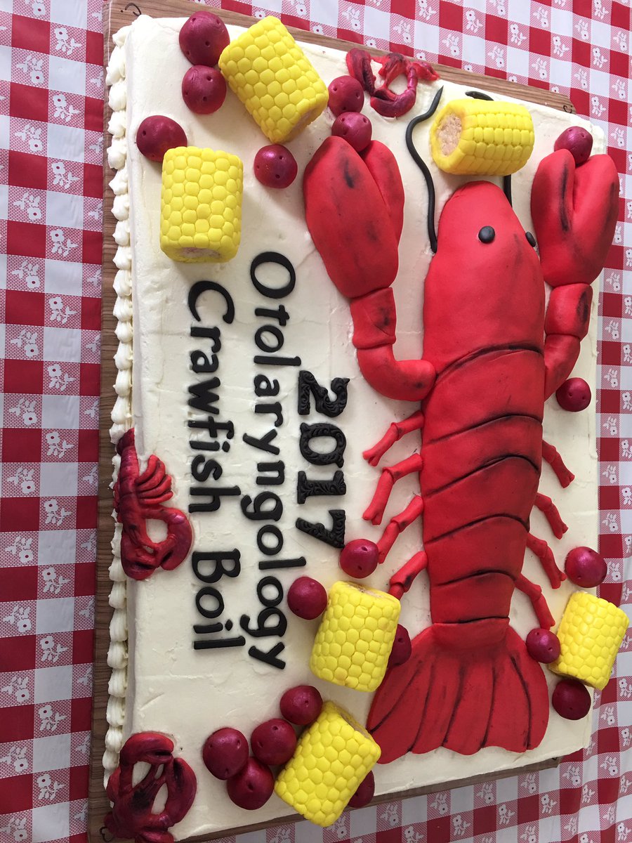 AmyWoosley's tweet photo. Never too sick for crawfish! Thanks @VanderbiltENT - we had a great time. https://t.co/cp1VTz6gt8