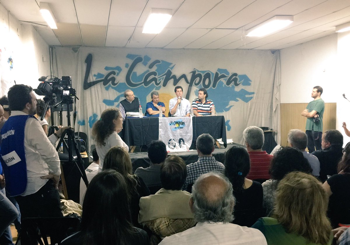 wadodecorrido's tweet photo. "Este año la sociedad va a plebiscitar los dos años de gestión de Macri y Vidal" Cierre del plenario de la @LaCampora3dF #3dFesCFK https://t.co/YSFoXgAauq
