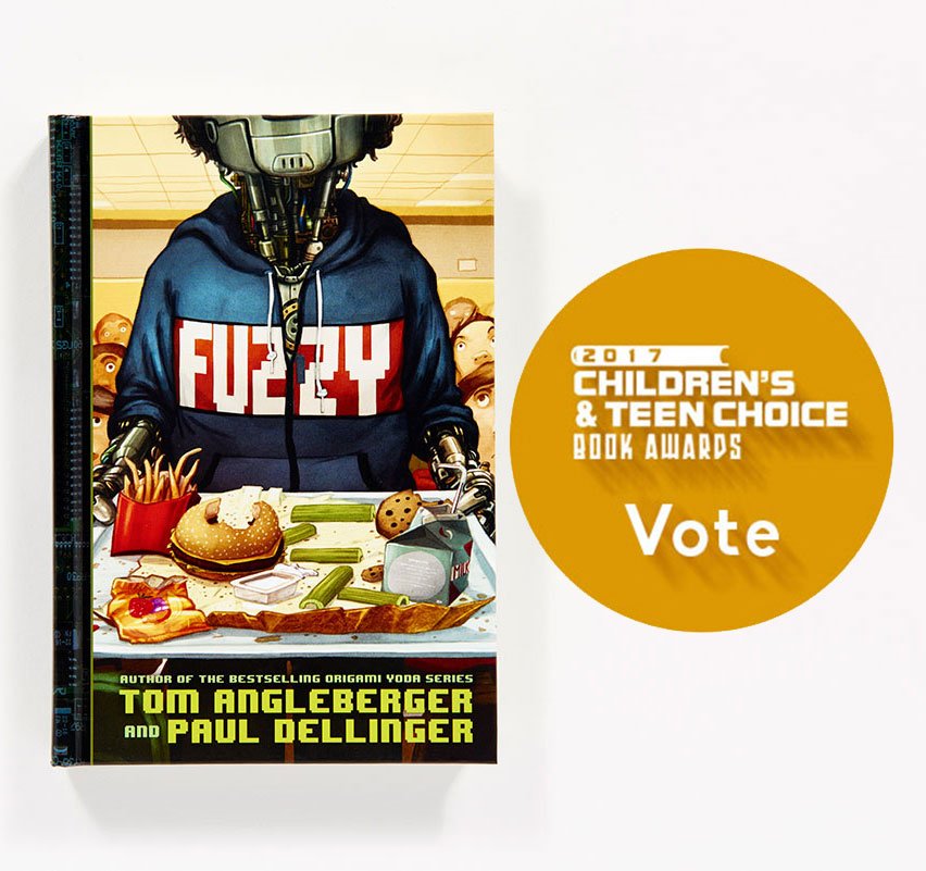 abramskids's tweet photo. Last chance to vote for @OrigamiYoda & @PaulDe2's #Fuzzy. @CBCBook #CCBA17 https://t.co/THRgDEaQQl https://t.co/Z8iyCo7F4o